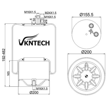 BÁT NHÚNG KHÍ XE TẢI CHO MERCEDES BENZ A 942.320.50.21 Contitech 4390NP22 THAY THẾ BẰNG VKNTECH 1K4122 BÁT NHÚNG KHÍ MERCEDES BENZ ATROS MP2 MERCEDES BENZ A 942.320.50.21 Contitech 4390NP22
