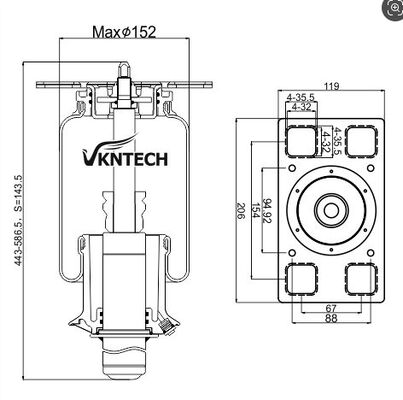 Cabin AIR SPRING INTERNATIONAL 3806428C91 được thay thế bởi 1S3050 INTERNATIONAL 3806428C91