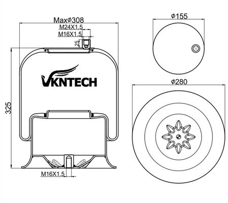 BÁNH XE KHÍ CHO MERCEDES BENZ A 974.320.04.17 A 946.320.04.17 Contitech 4757NP09 Dunlop D13T02 Goodyear 9520 CF Gomma 1VSC30026 206786 THAY THẾ BỞI VKNTECH 1K4757-3