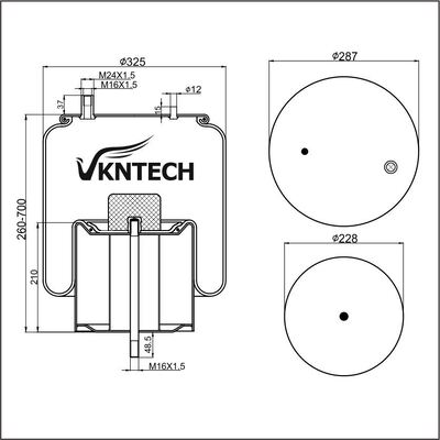 Trùng khí cho V.I 5.010.239.971 5.010.557.356 Contitech 4911NP03 Goodyear 1R13-714 Thay thế bởi VKNTECH 1K4911