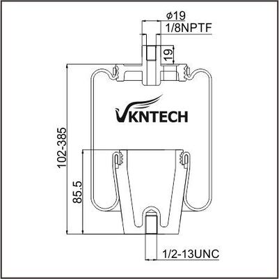 CABIN AIR SPRING MACK 227QS38 227QS38A 227QS38B Goodyear 1S5-055 Thay thế bởi VKNTECH 1S5-055